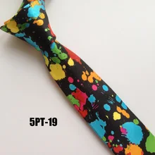 5 см узкий галстук для молодых мужчин Модный повседневный Поли галстук с красочной картиной узором