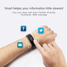 Мода Bluetooth умный Браслет Поддержка сердечного ритма Приборы для измерения артериального давления Мониторы шагомер спортивные Фитнес браслет SMS и напоминание