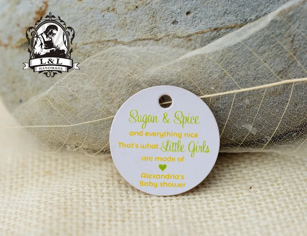 

200 pcs 3.5cm round kraft/white paper label Label customization product label personalized tag candy favor tags jam favor tags