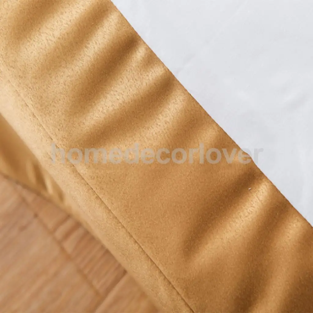 Luxury Plain Dyed Poly Polyester Platform Base Valance Sheet Bed Skirt Apron (Full, Queen, King Size Choice)