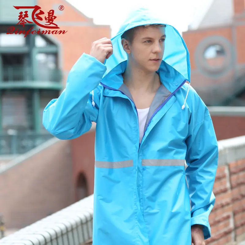 Rainfreem дышащий непромокаемый плащ женский/мужской костюм дождевик+ брюки женский комплект 2 шт. дождевики мотоциклетные дождевики пончо - Цвет: Sky Blue