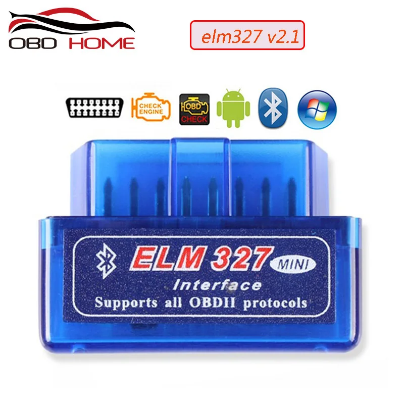 Мини ELM327 Bluetooth 2 0 интерфейс V2.1 V1.5 OBD2 Авто диагностический инструмент ELM 327 работает