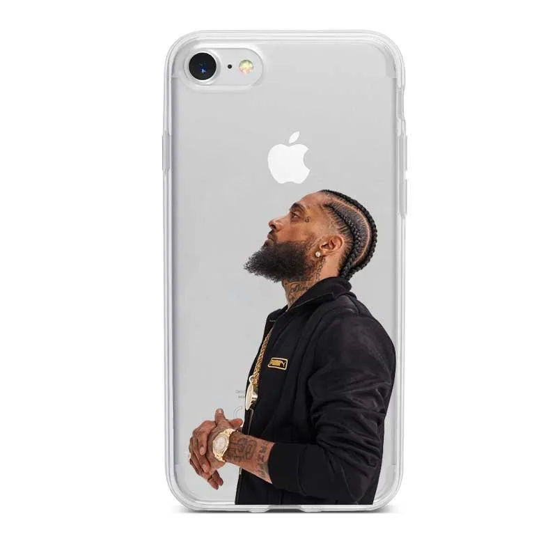 Американский рэппер Nipsey Hussle Прозрачный Силикон ТПЭ мягкий чехол для телефона iphone 5 6 7 8 Plus X XS XR Xmax чехол Fundas Cover - Цвет: TPU