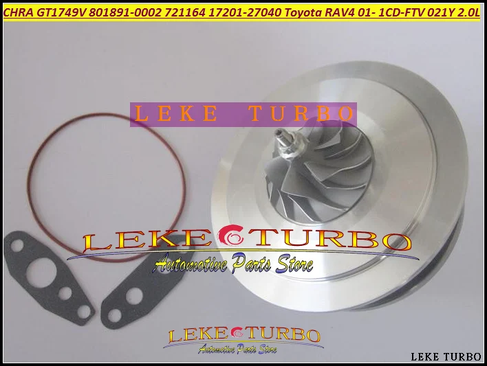 Turbo Cartridge CHRA GT1749V 801891-5002S 801891-0001 721164-0004  Turbocharger For TOYOTA Rav 4 2001-05 1CD-FTV 021Y 2.0L 93kw (6)