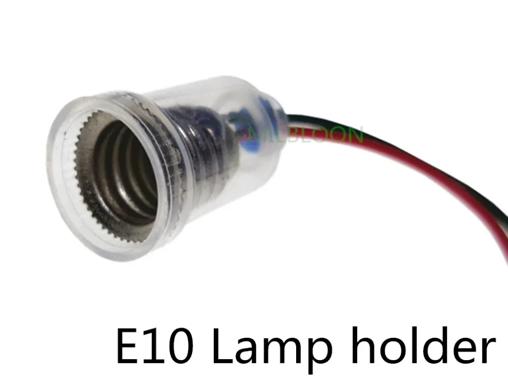3 шт. E10 держатель лампы с проводом лампа база E10 держатель лампы