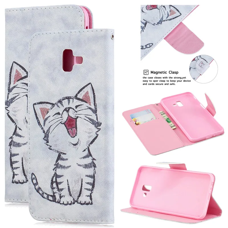 Flip Leather Wallet Cover For Samsung Galaxy J2Pro J4 J6 J8 2018 J4Plus J6Plus J3 J5 J7 2016 2017 J510 J330 J530 Note8 9 Case (21)