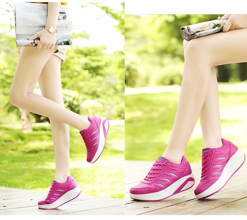 ALI& BOY/уличные спортивные кроссовки; обувь для похудения; женская кожаная обувь на танкетке 5 см; обувь для танцев; обувь для бега и фитнеса; женская обувь для похудения