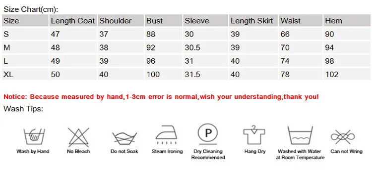 Mini Skirt Set Size