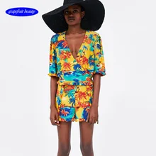 Print Ruffles Puff Sleeve tank Women Blouse Top Female Ruffles Short Sleeve Slash Neck Sexy Off Shoulder Female Shirt Short Print Ruffles Puff Sleeve tank Women Blouse Top Female Ruffles Short Sleeve Slash Neck Sexy Off Shoulder Female Shirt Short
