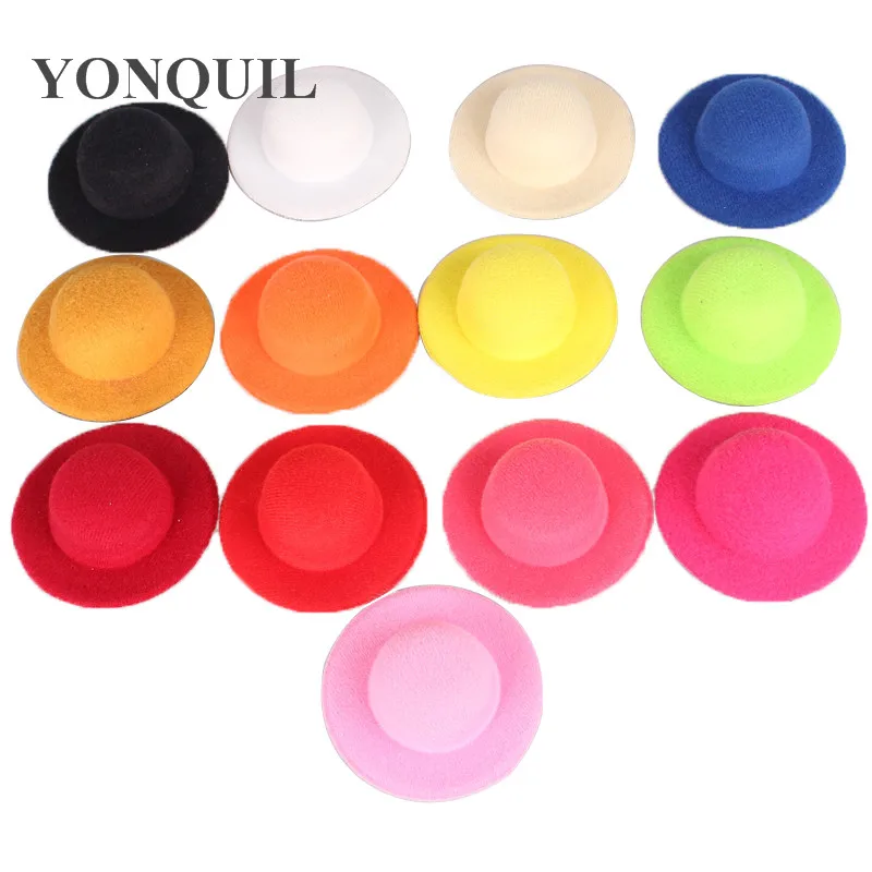 

multiple color 7cm mini top hats cute girl party headwear show DIY hair accessories party occasion hats baby hairstyle MYQH017