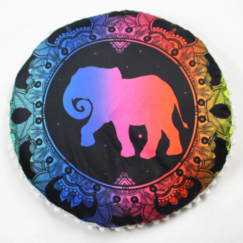 

New Design Gradient Flower Round Throw Pillow Home Decor Bedside Chair Floor Cushion