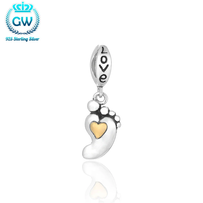 Baby-Feet-Charm-Silver-Trendy-Charms-Fashion-Vintage-Necklaces-Bracelet-For-Women-2015-925-Sterling-Silver