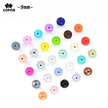 Горячее предложение 9 мм круглые свободные силиконовые бусины для силиконового ожерелья DIY Силиконовое прорезиненное Силиконовое ожерелье для прорезывания зубов бусины для ребенка прорезыватель BPA бесплатно