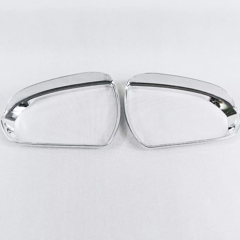 

For Hyundai VERNA Solaris Accent 2018 2019 Exterior ABS Chrome Mirror Rear View Rainproof Protector Trim Sticker 2pcs