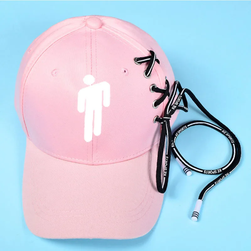 

Billie Eilish Hat for Women Men Unisex Drawstring Print Cattoon Baseball Cap Streetwear Hip Hop Black White Billie Eilish Hats
