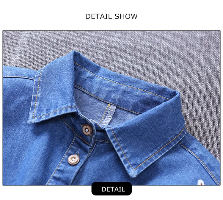 3-12 y 2019 girls denim dress summer batwing sleeve girl dress child clothes floral jeans dresses for girls 12 years old (12)