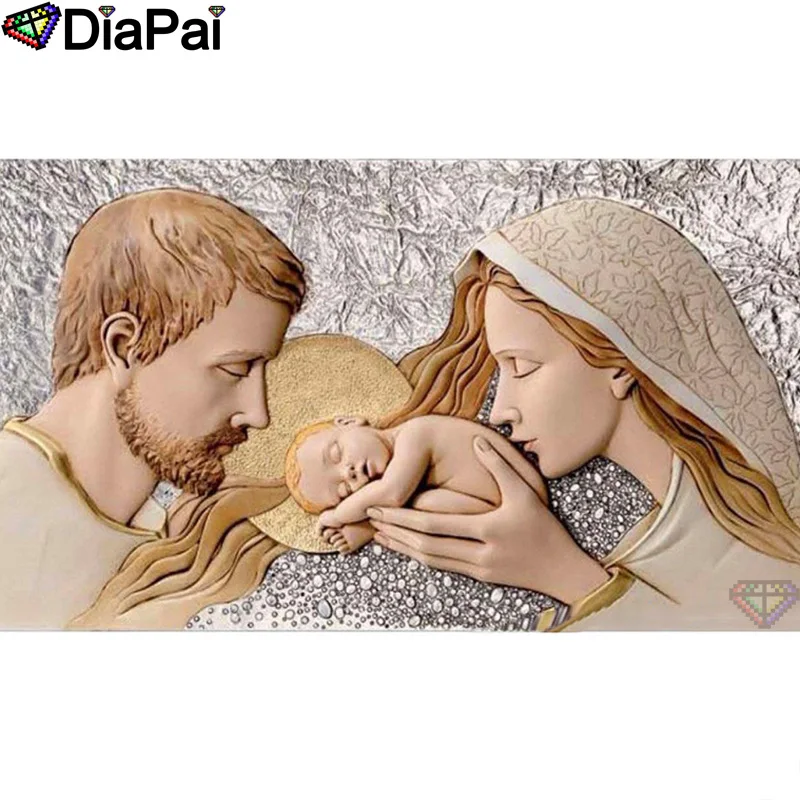 

DIAPAI Diamond Painting 5D DIY 100% Full Square/Round Drill "Character baby" Diamond Embroidery Cross Stitch 3D Decor A24714