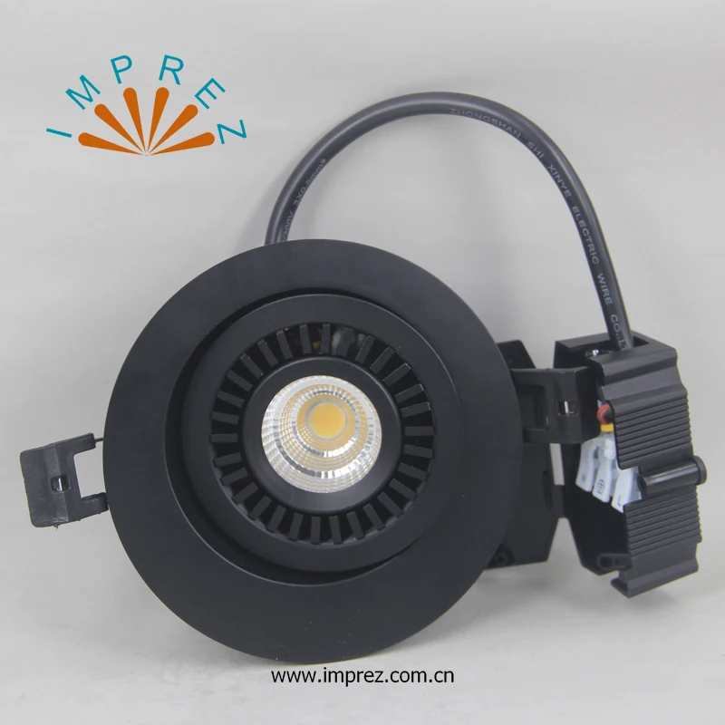 

20pcs 7W LED Downlighters 360Degree Orientable Driverless HV COB Square Downlighters AC220V Dimmable+Adjustable LED Down Light