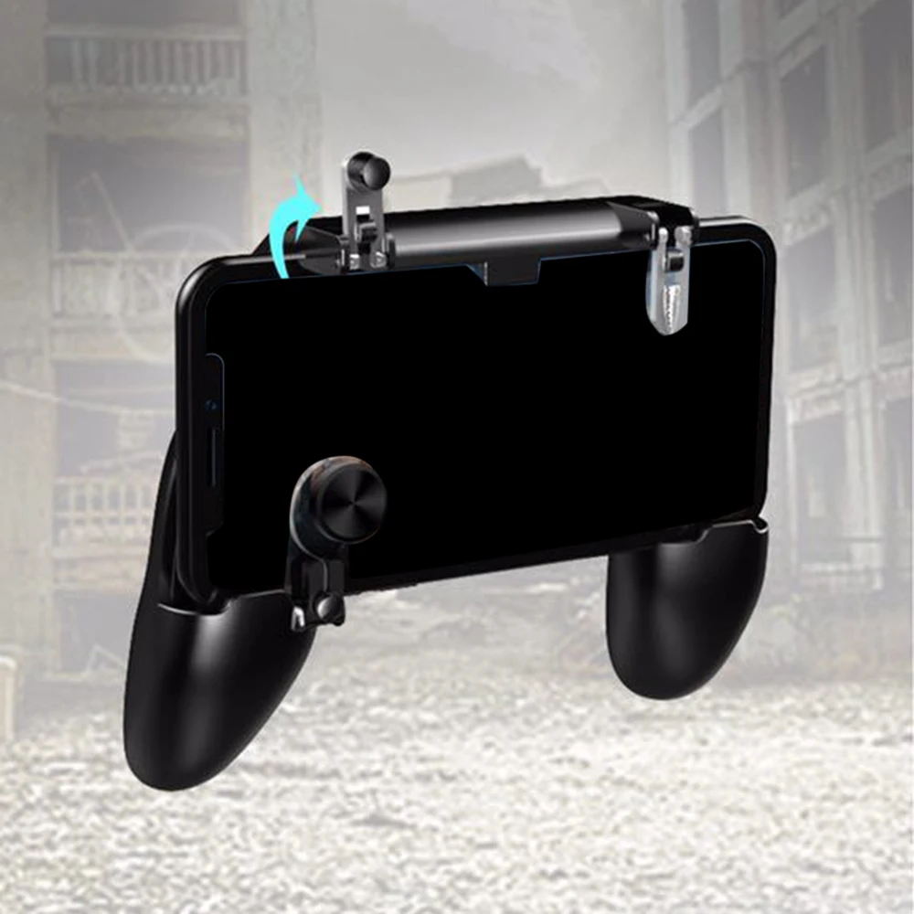 

New W11 PUBG Mobiele Gamepad Joystick Metalen L1 R1 Trigger Game Shooter Controller for iPhone Android phone Gaming Gamepad