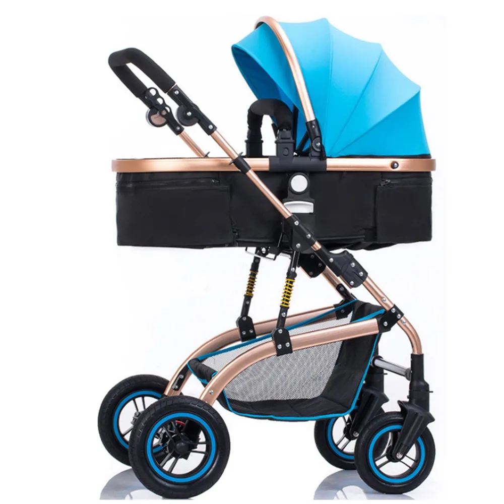 Детская коляска Лежащая Легкая Складная амортизирующая переносная тележка для четырех сезонов использование пейзаж высокий спрос