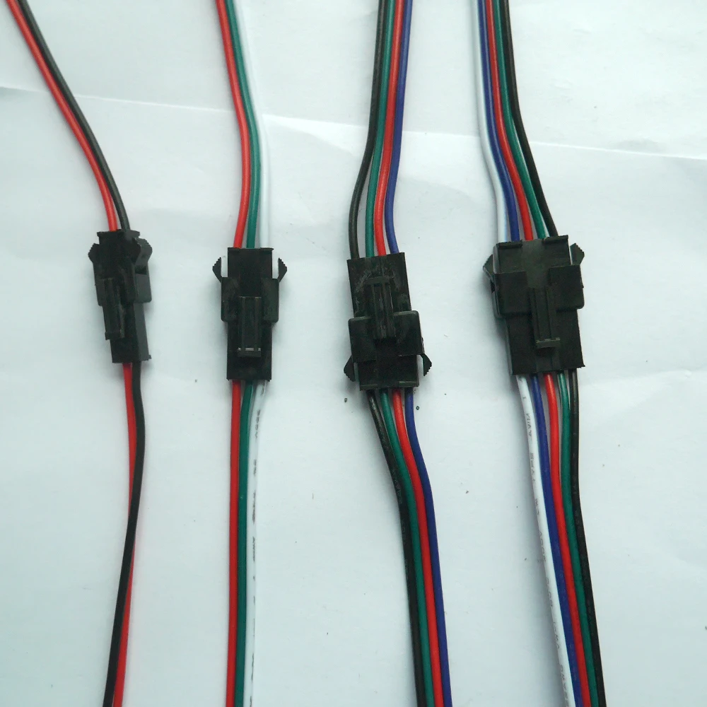 

10pairs 2pin 3pin 4pin 5pin 6pin JST LED Connectors,Male And Female Connector for 3528 5050 WS2812 WS2811 LED Strip light