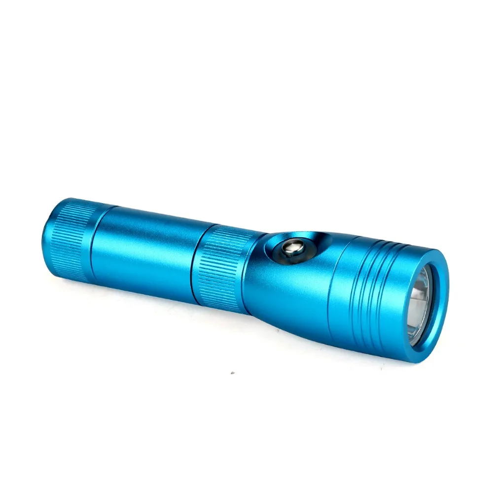 Diving Photography Flashlight Underwater 100m Super Waterproof Lighting Torch Aluminum Alloy LED Lamp 900 LM Burst Laser Pointer