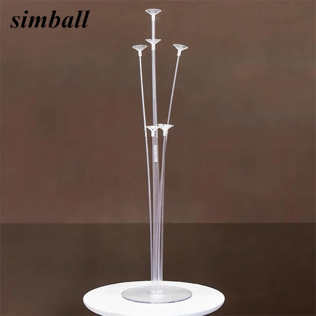 1set 40 Birthday Balloon Stick DIY Unicorn Party Decor Latex Balloon Table Floating Letter Balloons Supporting Rod Ballon Holder
