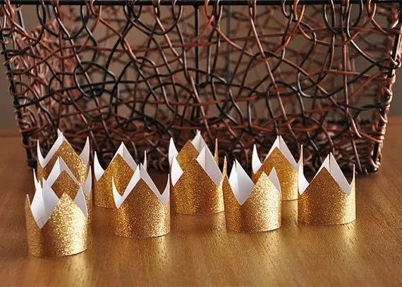 Portatovaglioli Glitter Wild One Crown Per Festa Tribale Baby Shower Primo Compleanno Battesimo Decorazioni Battesimo