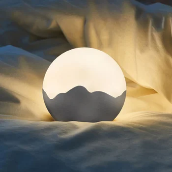 

LED Moon Night Lights Mini Portable Desk Lamp Home Decor Baby Bedroom Lamp TN88