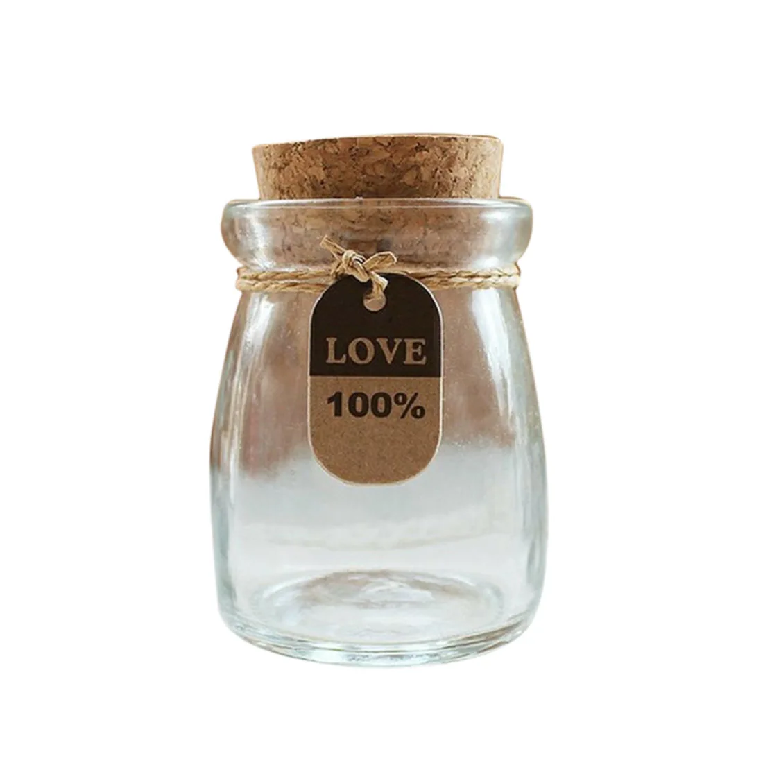 

2 Pcs 100ml Transparent Glass Bottle Jar With Wooden Cork Organizational Bottle Diy Decor Crafts Glass Jars Bottles Home Decor