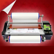 CNC stepless speed modulation FM360S Hot Cold Laminator hot mounted stickers cold mounted photo lamination film