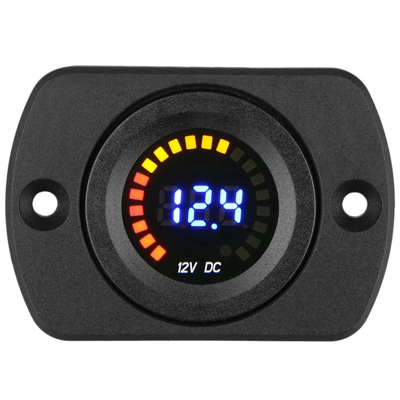 Dc 12 V-24 V Led панель Цифровой вольтметр Водонепроницаемый для автомобиля и мотоцикла, профессиональный вольтметр