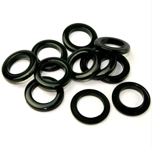 

20set 42mm Plastic Curtain Eyelets and Rings Clips Grommets White or Black big size eyelet