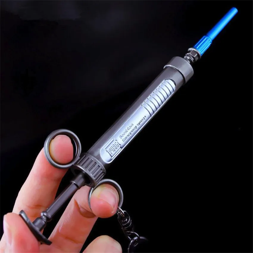  Game PUBG Epinephrine Syringe Playerunknown's Battlegrounds Cosplay Costumes Props Alloy Armor Mode
