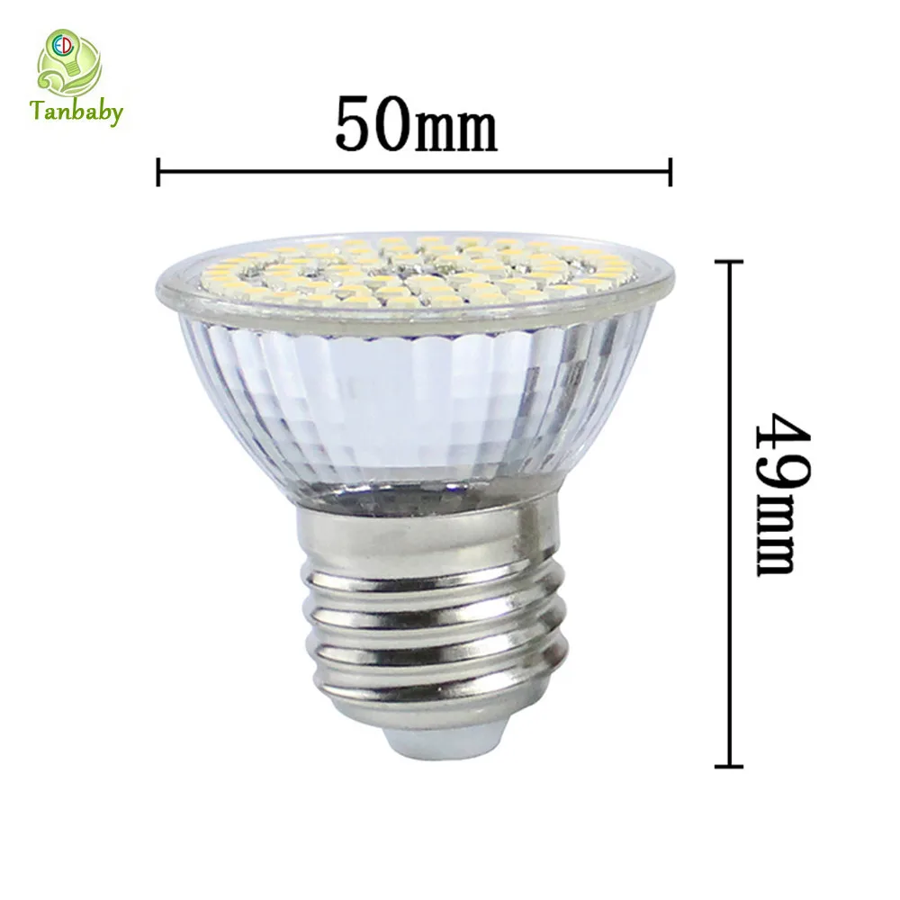 E27 GU10 MR16 точечный светодиодный 60 SMD 3528 стеклянный прожектор для тела AC220V DC12V белый, теплый белый высокий brightnes luminaria teto