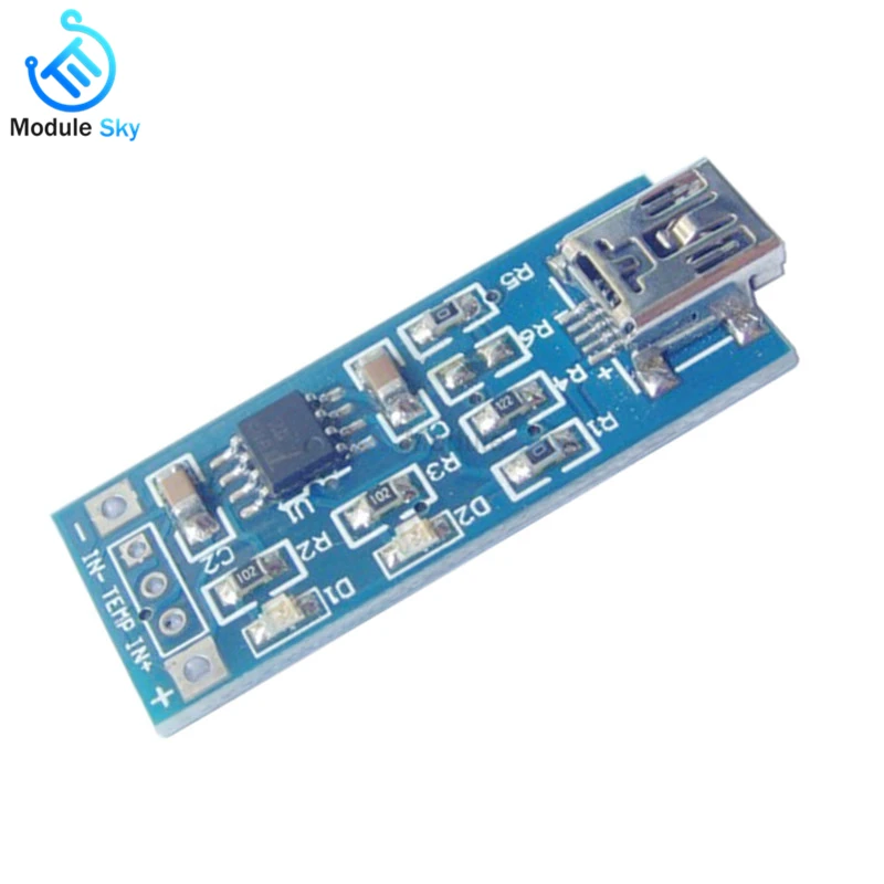 

5Pcs USB TP4056 18650 Lithium Battery Charger Module charging board with Protection Dual Functions 5V 1A Li-ion module