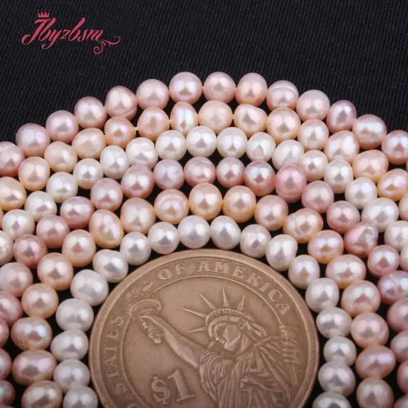 

3-3.9mm Freeform Freshwater Pearl Beads Natural Stone Beads For DIY Necklace Bracelat Earring Jewelry Making 14.5" Free Shipping
