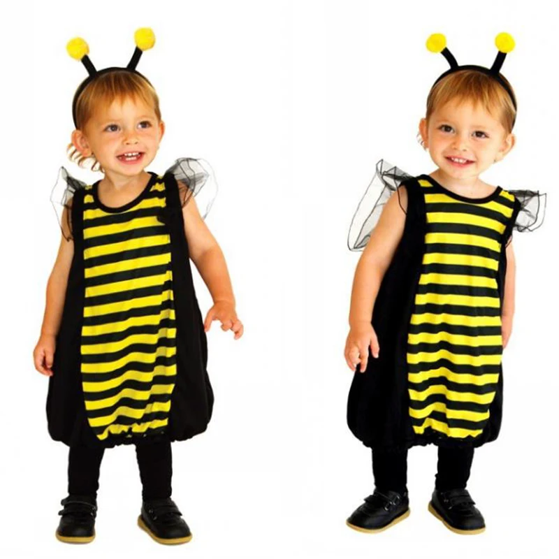 

Children Baby Costume Ladybug Halloween Cosplay Costume Kids Fancy Insect Animal Playful Bees Costume Suitable For 95-120CM