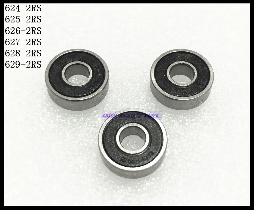 5-10 шт./партия 624-2RS, 625-2RS, 626-2RS, 627-2RS, 628-2RS, 629-2RS Резиновый Герметичный шариковый Подшипник Миниатюрный подшипник абсолютно