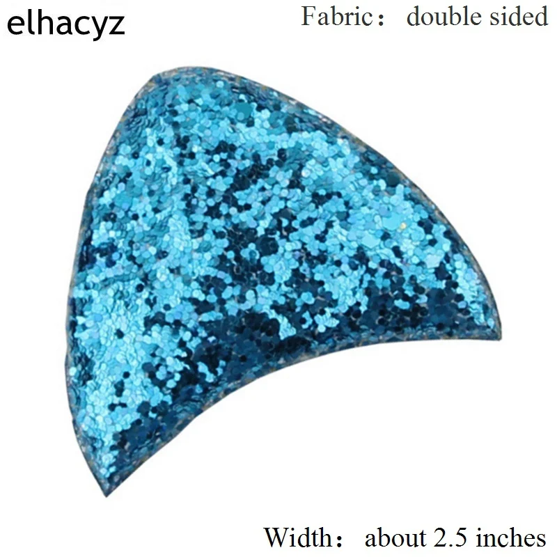 

Retail 1 Pair Chic European Gilr Flip Sequins Cat Ears Trendy Kids DIY Hair Accessories Children Headwear For Girl Hairband
