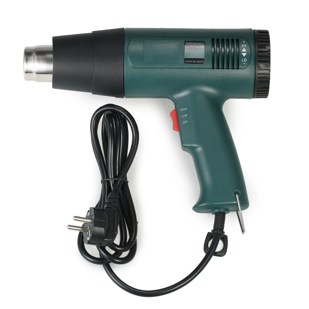 

High Quality LCD Digital Temperature-controlled Electric Hot Air Gun Heat Gun Tool Set with 4pcs Nozzles 1800W AC220V