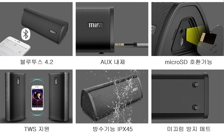 Mifa A10 портативный Bluetooth динамик Портативный беспроводной громкоговоритель звуковая система 10 Вт стерео музыка объемный водонепроницаемый