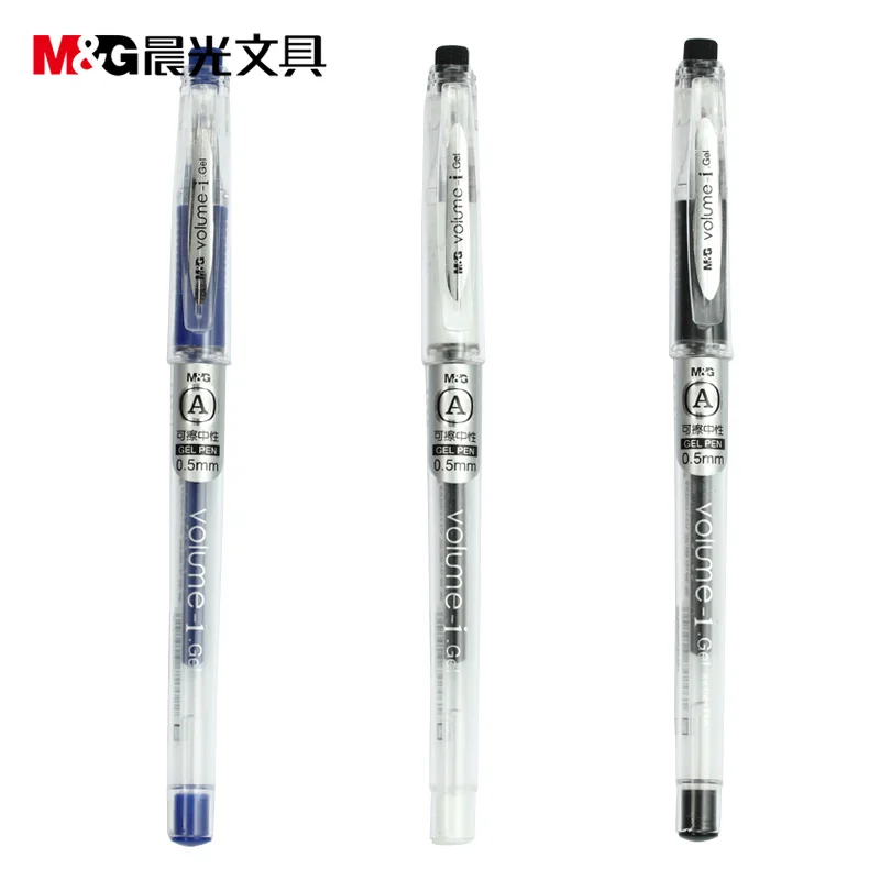 

RollerBall pen Chenguang stationery erasable neutral pen M&G AKP61110 conventional erasable Gel Ink pen 0.5 erasable pen