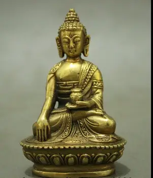 

wang67110311+++Folk Tibet Brass Buddhism tathagata Sakyamuni Shakyamuni Buddha Bowl Statue