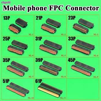 

10Pcs 0.3 Pitch 13 21 23 33 35 39 45 51 61 71P FPC Connector FPC LCD display screen for Xiaomi Redmi note 4 Motorola HTC Huawei