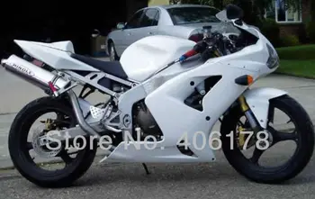 

03-04 zx-6r ABS Plastic Fairing For Ninja ZX6R 2003 2004 ZX 6R White Race Bike Fairings (Injection molding)