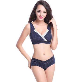 

Women Feeding Sexy Lingerie Corset Women Underwear Solid Nursing Vest Maternity Bra Polka Underwear Without Pants 34 36 38 40