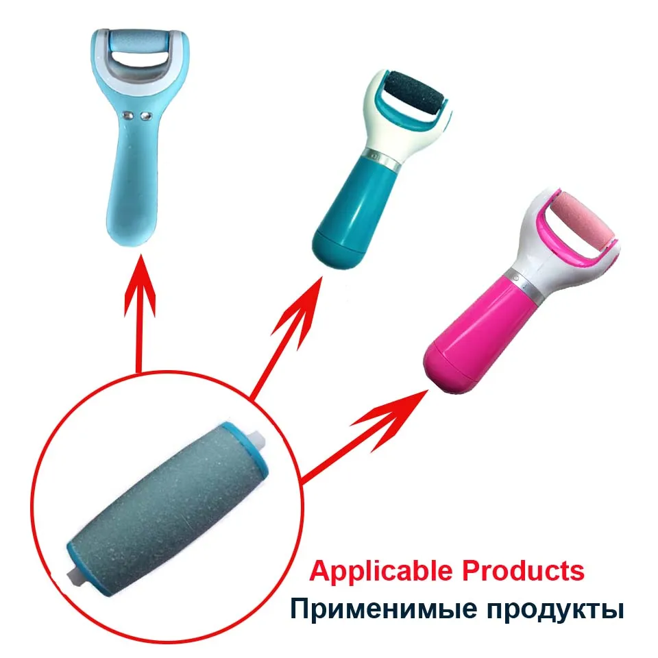 Kimisky azul 8 piezas herramienta para el cuidado de los Pies herramientas de pedicura Pies removedor de piel muerta callos rodillo cabeza Pies 20*50mm envío gratis
