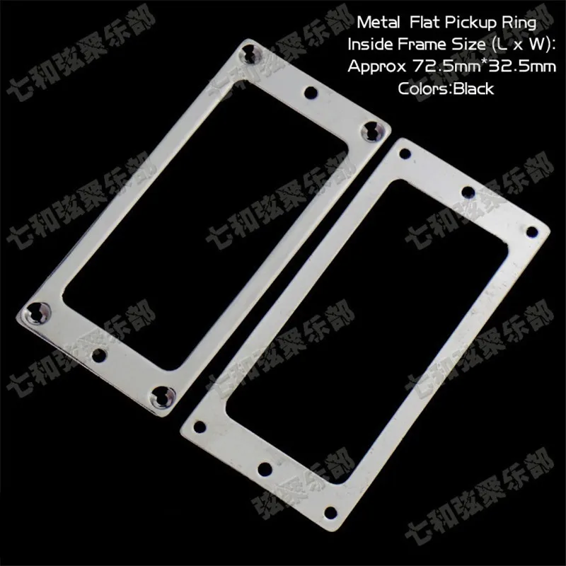 5 Piar Chrome Jazz Style Electric Guitar Pickup Flat Metal Ring Mounting Frame.Mount Inside Frame Size:72.5mmx32.5mm | Спорт и