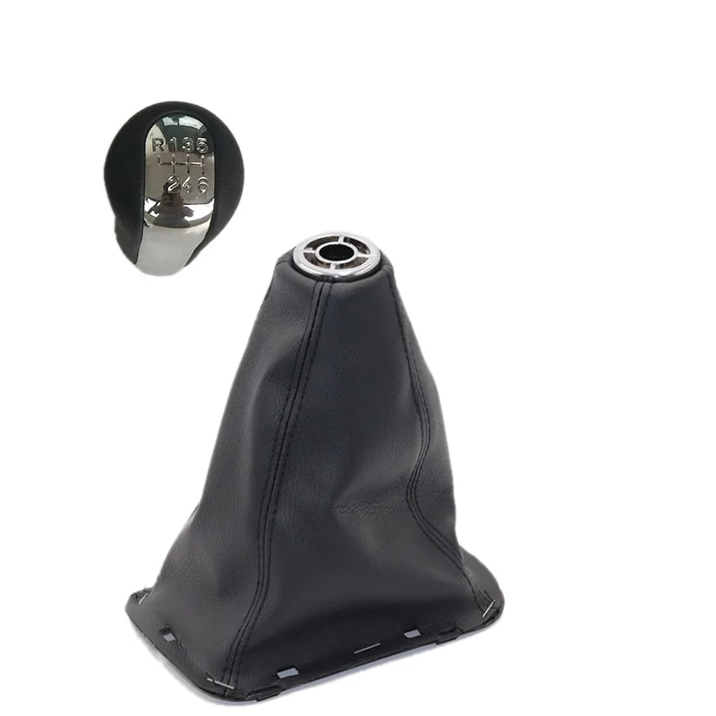 GAITOR SHIFT BOOT GAITER+ рамка+ хром для TOYOTA AVENSIS T25 MK2 II 03-09 ручка переключения передач - Название цвета: 6 speed  pair